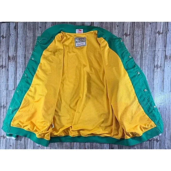 Mitchell & Ness Boston Celtics Varsity Jacket Hardwood Classics sz 60 4XL vintag - Picture 6 of 10